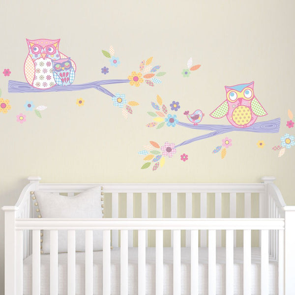 Girls Owls Glitter Wall Decals Fun Rooms For Kids