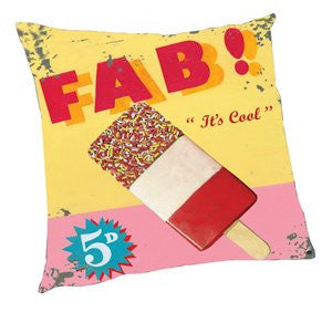 Vintage Fab! Ice Cream Pillow