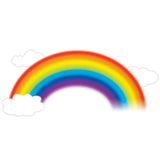 Giant Rainbow Wall Decals