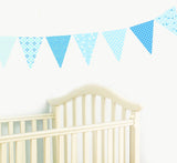 Blue Pennants Wall Decals