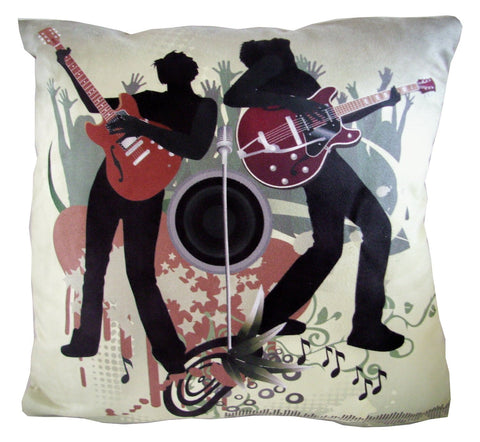 Rock Band Music Pillow