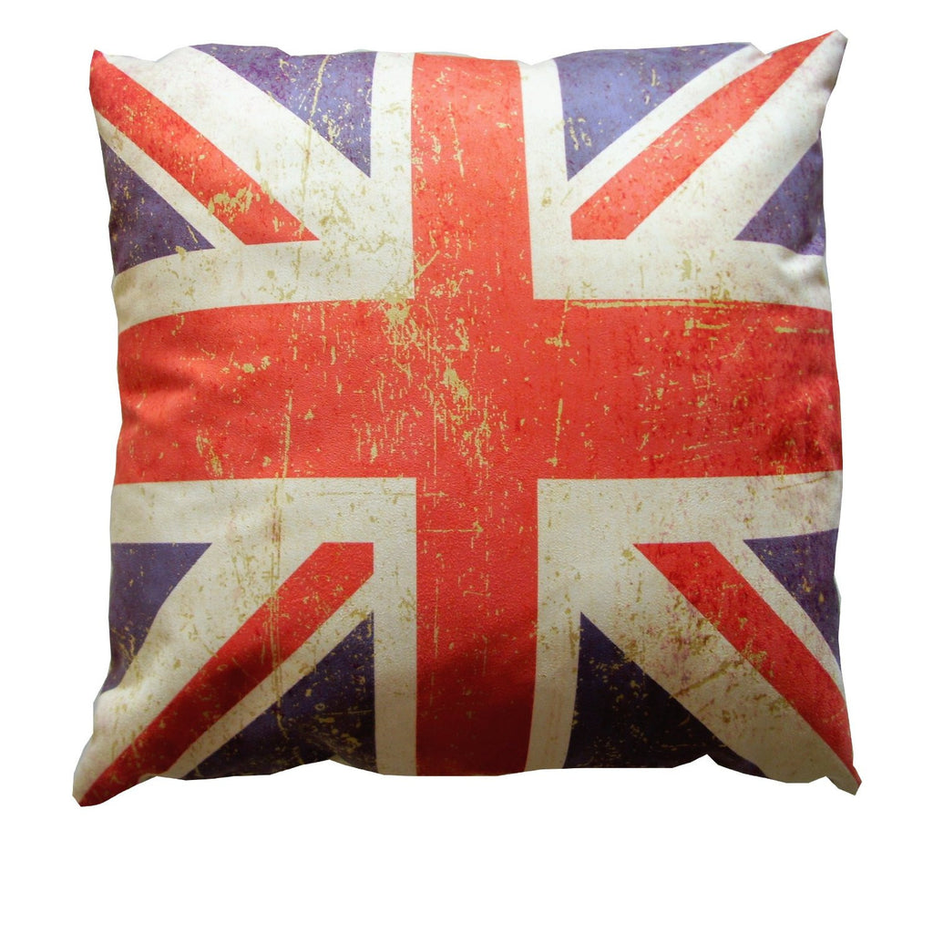 Distressed British Flag Union Jack Pillow