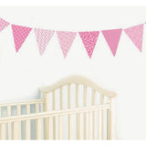 Pink Pennants Wall Decals