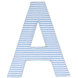 Blue Candy Stripe Fabric Wall Letters
