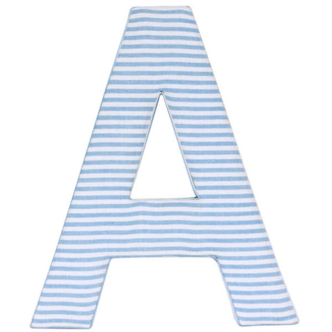 Blue Candy Stripe Fabric Wall Letters