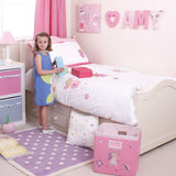 Pink Polka Dot Fabric Wall Letters