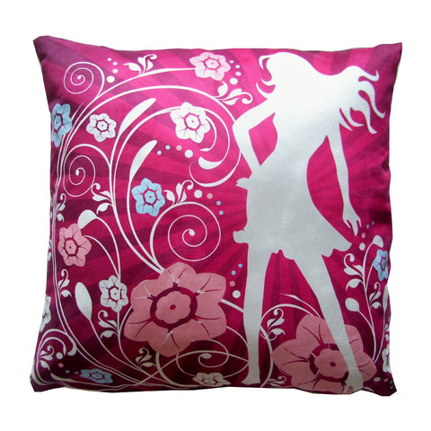 Flower Garden Girl Luxury Pillow
