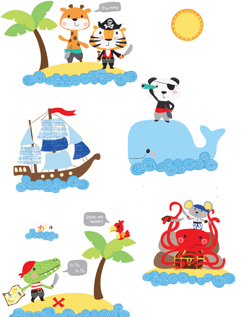 Pirate Nursery Wall Decals - Kids Decor – Fun Rooms For Kids