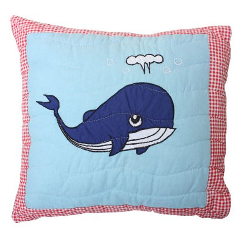 Whale Quilted Pillow