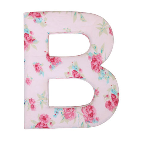 Large Alphabet Letters for Shelf Pastel Pink, Decorative Letters