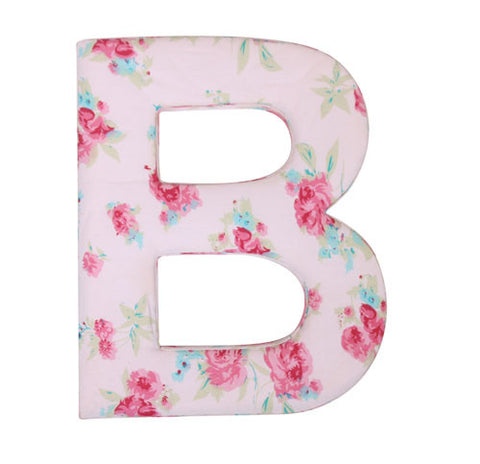 Rosie Pink Floral Fabric Wall Letters