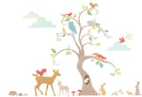 Woodland Tree Nursery Wall Decals