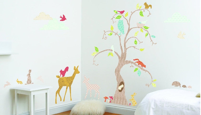 Woodland Tree Wall Decal Kit